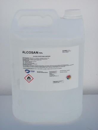 ALCOSAN 70% - Liquid Hand Sanitizer - 5Litres (Good Box of 5)